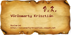 Vörösmarty Krisztián névjegykártya